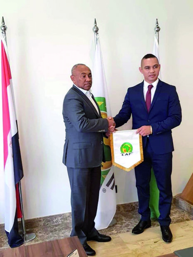 Barea-Préparation à la CAN 2019 - Le ministre Tinoka reçu par le président de la CAF au Caire