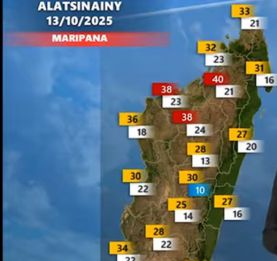 Météo -  La température maximale pourrait atteindre 40° C
