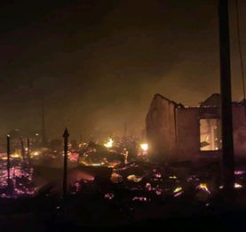 Incendie dévastateur à Mananjary -  Le couple présidentiel au chevet des victimes