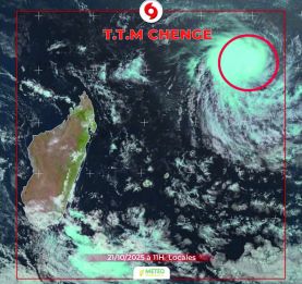 Tempête tropicale Chenge - Vents violents et fortes pluies attendus sur le nord de l'île 