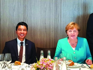 Président Andry Rajoelina - Première rencontre prometteuse avec Angela Merkel