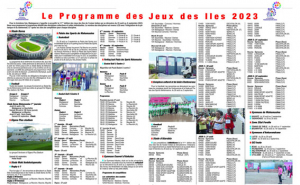 Le programme des Jeux des îles 2023