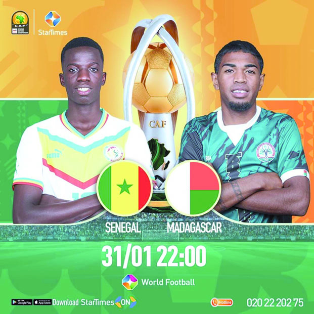 Foot – CHAN 2022 (1/2 finale) Sénégal-Madagascar - Affiche inédite pour une place en finale