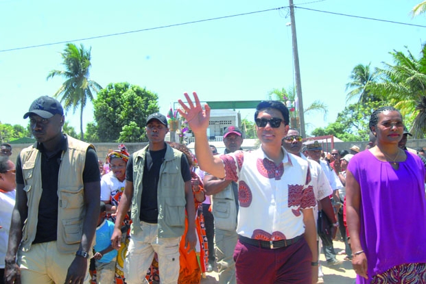 Andry Rajoelina à Mahajanga - Lancement du projet de construction de 10 immeubles