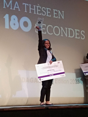 Concours « Ma thèse en 180 secondes » 2023 - Famenontsoa Ramahavalisoa, championne de Madagascar