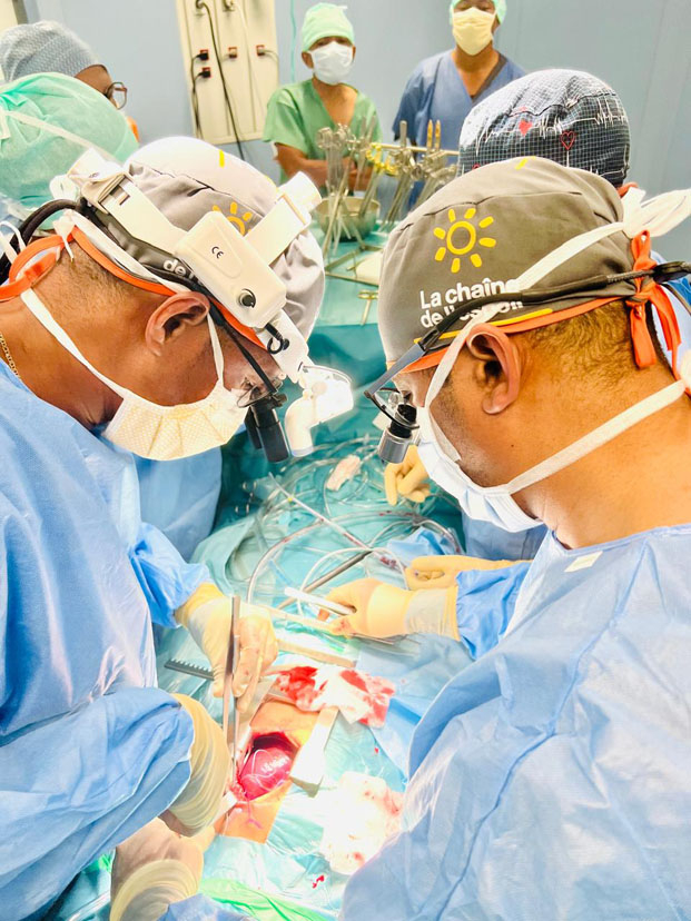 Chirurgie à cœur ouvert - Succès de la première mission, une vingtaine d’opérations par an prévue