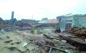 Passage du cyclone Batsirai - Mananjary totalement détruite 