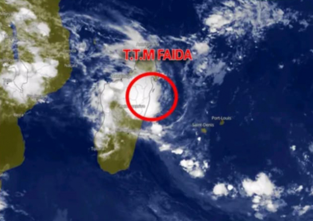 Cyclone Faida - Alerte rouge pour la côte Est