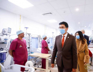 CENHOSOA - Le président Rajoelina inaugure le nouveau bloc de chirurgie cardiaque