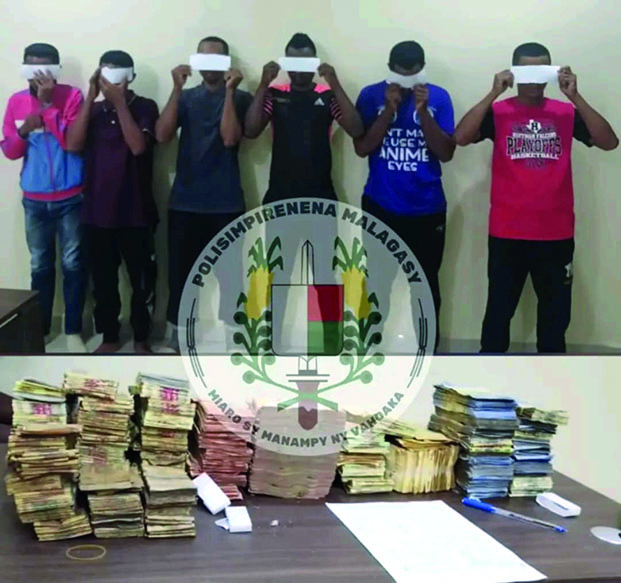 Braquage d&rsquo;une banque &agrave; Ambatondrazaka -&nbsp;Les six suspects impliqu&eacute;s tombent dans le filet de la police