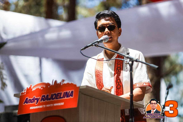 Election présidentielle - Le candidat Andry Rajoelina bat son score de 2018