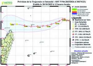 Tempête tropicale Chenge - Un passage attendu au nord de Madagascar d’ici samedi  