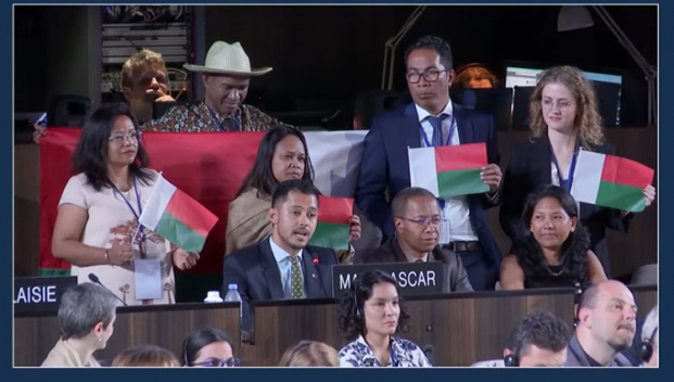 La délégation malagasy conduite par le ministre de l’Environnement, participant à la 47e  Assemblée générale de l’UNESCO à Paris