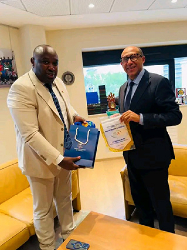 Le ministre malagasy avec le président de la FFF avant sa tournée marocaine 