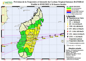 Cyclone Batsirai - 13 Régions en alerte rouge !