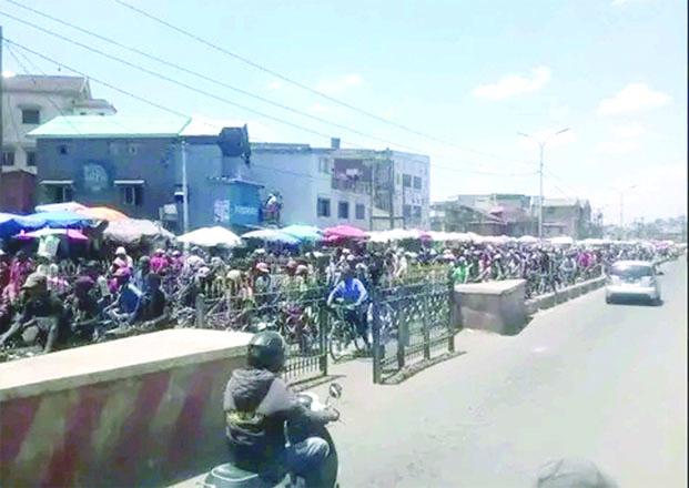 Anosibe - Grogne des conducteurs de taxi-bicyclette 