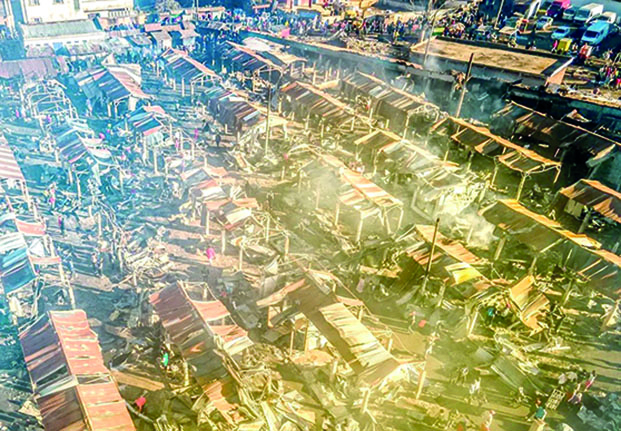 Incendie au marché de Sabotsy Antsirabe - Plus de 3 000 marchands en détresse !