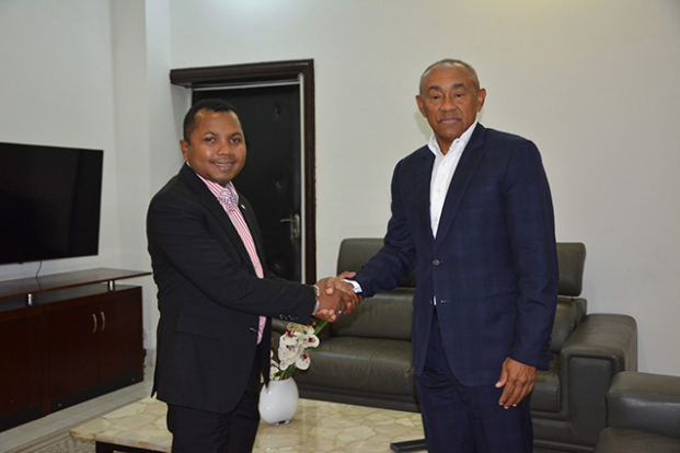 Stade Barea -  Le ministre Rasambany sollicite l’expertise d’Ahmad Ahmad pour accélérer l’homologation