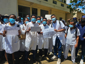 Les membres de l’Union des internes de Madagascar