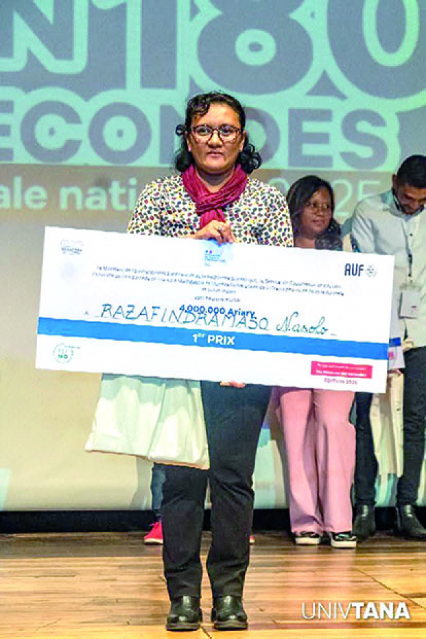 « Ma thèse en 180 secondes » - Nasolo Razafindramaso qualifiée en finale internationale 