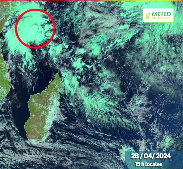 Météo - Une zone de perturbation atmosphérique près du Nord-est