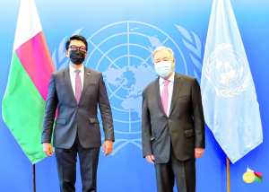 Assemblée générale des Nations unies - Le President Rajoelina rencontre le SG Antònio Guterres