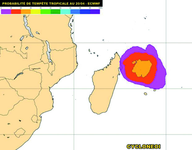 Future tempête tropicale - « Jasmine » menacerait Madagascar !