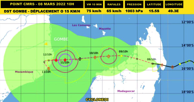 Prévision météorologique - Les pluies associées à Gombe persistent dans le Nord-ouest et le Centre Est !