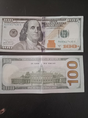 Le principal suspect et ses faux dollars 