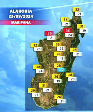 Météo - Hausse des températures maximales