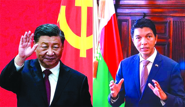 50 ans des relations diplomatiques Madagascar-Chine - Les Présidents Andry Rajoelina et Xi Jinping se félicitent