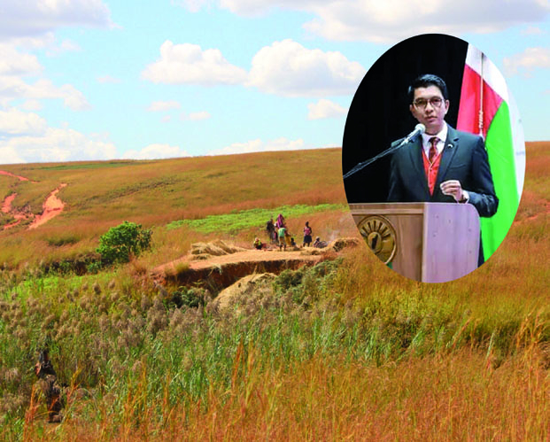 Réseaux d&#039;accaparement de terrain - Le Président Rajoelina s&#039;attaque à une montagne