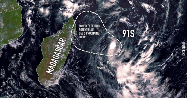 Prévision météorologique - Une cyclogenèse menace la Grande île