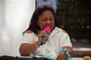 L’ALFHAM, fondée et présidée par Ihony, effectue régulièrement des sensibilisations internes sur la santé de la reproduction, la contraception et d’autres sujets touchant les femmes en situation de handicap