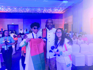 Le duo doré avec le ministre des Sports