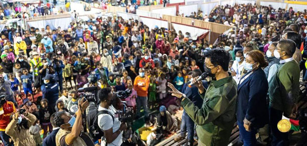 Président Rajoelina aux côtés des sinistrés - « Nous devons rester unis dans les moments difficiles »