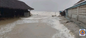 Montée de la mer à Morondava 